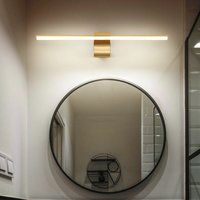 Spiegelleuchte Bad led Wandleuchte Spiegellampe Badezimmer Wohnzimmer, Metall Acryl, 10W 680lm neutralweiß, LxBxH 61x15x8 cm von ETC-SHOP
