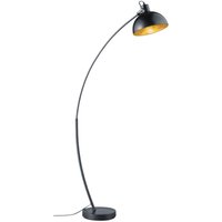 Steh Lampe Ess Zimmer Lese Decken Fluter Bogen Leuchte gold dimmer im Set inkl. rgb led Leuchtmittel von ETC-SHOP
