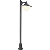 Etc-shop - Steh Laterne Garten Außen Beleuchtung Hof Wege Lampe Alu anthrazit im Set inkl. led Leuchtmittel von ETC-SHOP
