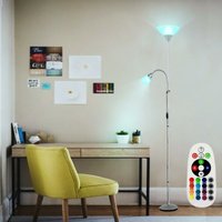 Steh Leuchte Wohn Zimmer Decken Fluter schaltbar Flexo Dimmer Lampe im Set inklusive rgb led Leuchtmittel Steh Leuchte Wohn Zimmer Decken Fluter schaltbar Flexo Dimmer Lampe im Set inklusive rgb led Leuchtmittel von ETC-SHOP