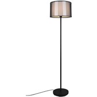 Stehlampe Deckenfluter Stehleuchte Organza Wohnzimmerlampe schwarz weiß h 150cm von ETC-SHOP