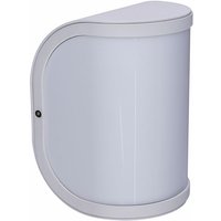 Terrassenlampen Außen Wandleuchte Außen E27 Gartenleuchte Wand IP44, Balkon Hauswand weiß opal, 1x E27 Fassung, HxBxÜ 20x14x14,7cm von ETC-SHOP