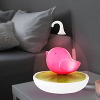 Tischlampe Kinderleuchte LED Dekolampe Akkuleuchte Touchdimmer Nachtlicht Sensor Kinderzimmerlampe, Vogel Design pink, DxH 14x17 cm Tischlampe Kinderleuchte LED Dekolampe Akkuleuchte Touchdimmer Nachtlicht Sensor Kinderzimmerlampe, Vogel Design pink, DxH 14x17 cm von ETC-SHOP
