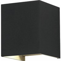 Wandlampe Aussen Up and Down Leuchten Aussen LED Wandleuchte Außen, einstellbarer Lichtkegel, Alu schwarz, LED 11W 1360lm warmweiß, LxBxH 10x10x10 cm Wandlampe Aussen Up and Down Leuchten Aussen LED Wandleuchte Außen, einstellbarer Lichtkegel, Alu schwarz, LED 11W 1360lm warmweiß, LxBxH 10x10x10 cm von ETC-SHOP