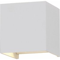 Wandlampe Aussen Up and Down Leuchten Aussen led Wandleuchte Außen, einstellbarer Lichtkegel, Alu weiß, led 5W 700Lm warmweiß, LxBxH 10x10x10 cm Wandlampe Aussen Up and Down Leuchten Aussen led Wandleuchte Außen, einstellbarer Lichtkegel, Alu weiß, led 5W 700Lm warmweiß, LxBxH 10x10x10 cm von ETC-SHOP