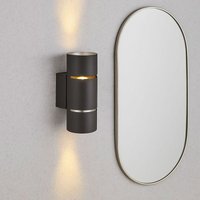 Wandlampe Wandleuchte Spotlampe led Wohnzimmer Spiegel Leuchte mit up down Funktion, Metall schwarz, 1x led 1x 9W 1x 800 lm, HxB 20x8 cm von ETC-SHOP