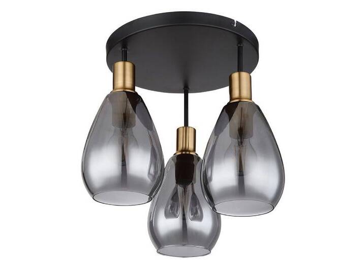 etc-shop Deckenleuchte, Leuchtmittel nicht inklusive, Deckenlampe Esstischlampe Deckenleuchte Wohnzimmerlampe, Glas rauch, grau etc-shop Deckenleuchte, Leuchtmittel nicht inklusive, Deckenlampe Esstischlampe Deckenleuchte Wohnzimmerlampe, Glas rauch, grau von ETC-Shop