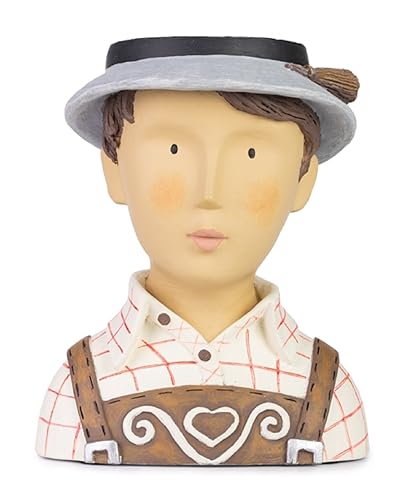 ETC Baden Import Herrenkopf Deko-Kopf Bayer im Wiesn-Outfit Oktoberfest von ETC