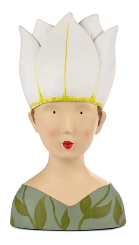 ETC Baden Import Ladykopf Dekokopf Dekobüste Dame mit wildem Blumenhut ETC Baden Import Ladykopf Dekokopf Dekobüste Dame mit wildem Blumenhut von ETC