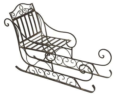 dekorativer ausgefallener Deko-Schlitten Santaschlitten Metall Dunkelbraun ca. 50 x 20 x 34 cm hoch dekorativer ausgefallener Deko-Schlitten Santaschlitten Metall Dunkelbraun ca. 50 x 20 x 34 cm hoch von ETC