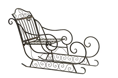 ETC dekorativer und ausgefallener Deko-Schlitten Santaschlitten Nikolausschlitten Metall braun antik Finish, ca. 78 x 31 x 53 cm hoch, P808a ETC dekorativer und ausgefallener Deko-Schlitten Santaschlitten Nikolausschlitten Metall braun antik Finish, ca. 78 x 31 x 53 cm hoch, P808a von ETC