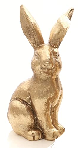 ETC putziger frühlingshafter Osterhase als Ostermoppel in sattem Gold in verschiedenen Größen (1 x mittel rechtsblickend) von ETC
