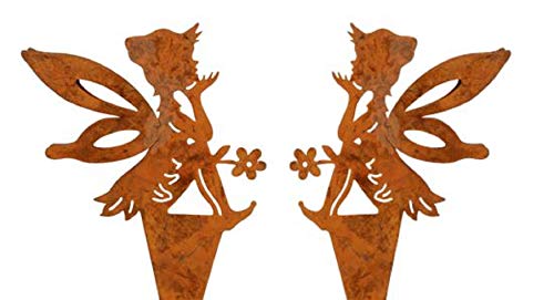dekorativer Deko-Stecker Garten-Stecker Pick Elfe Fee Blumenkind Metall edelrost Preis für 2 Stück dekorativer Deko-Stecker Garten-Stecker Pick Elfe Fee Blumenkind Metall edelrost Preis für 2 Stück von ETC