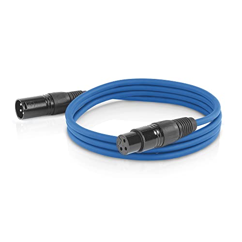 ETEC XLR Audio Kabel 3m Mikrofonkabel DMX OFC-Kupfer symmetrisch blau von ETEC Professional Show Equipment