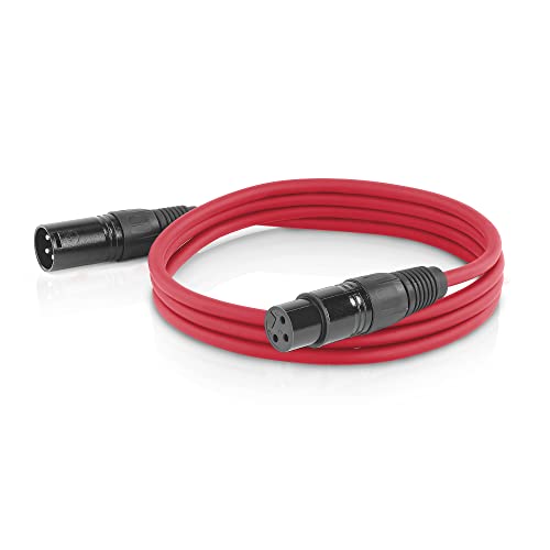 ETEC XLR Audio Kabel 5m Mikrofonkabel DMX OFC-Kupfer symmetrisch rot von ETEC Professional Show Equipment