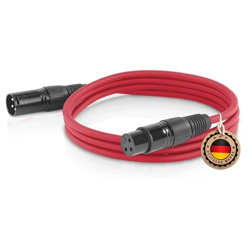 ETEC Professional XLR Audio Kabel 10m Mikrofonkabel DMX OFC-Kupfer symmetrisch rot Stecker Buchse Lichttechnik Datenübertragung Musik Sound ETEC Professional XLR Audio Kabel 10m Mikrofonkabel DMX OFC-Kupfer symmetrisch rot Stecker Buchse Lichttechnik Datenübertragung Musik Sound von ETEC