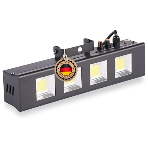 ETEC Professional LED Stroboskop PRO 4x50 Watt COB Blitzer Strobe DJ Effekt Party Disco Club Event Dimmbar Veranstaltung Bühnenbeleuchtung Licht ETEC Professional LED Stroboskop PRO 4x50 Watt COB Blitzer Strobe DJ Effekt Party Disco Club Event Dimmbar Veranstaltung Bühnenbeleuchtung Licht von ETEC
