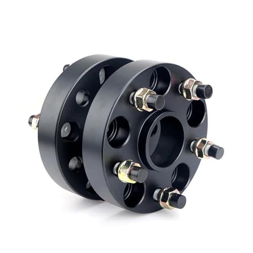 ETEKGVYVA Auto Distanzscheiben Für Tesla Für Modell 3 Für Modell Y M14x1.5 2 Stück PCD 5x114.3 CB 64,1 Mm Spurverbreiterungen Adapter Anzug Auto Felgen Zubehör Spurverbreiterungen(2PCS 15mm Black) von ETEKGVYVA