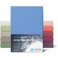 Etérea - Extra Jersey Spannbettlaken Hellblau 180x200 - 200x220 cm - Hellblau von ETÉREA