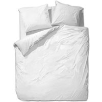 Etérea - Mako Satin Bettwäsche Uni - Baumwolle Bettwäsche-Set - angenehm fein und weich alle Größen & Farben - Weiß von ETÉREA