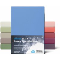 Etérea - Extra Jersey Spannbettlaken Hellblau 140x200 - 160x220 cm - Hellblau von ETÉREA