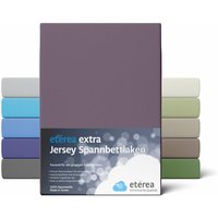 Etérea - Extra Jersey Spannbettlaken Pflaume 140x200 - 160x220 cm - Pflaume von ETÉREA