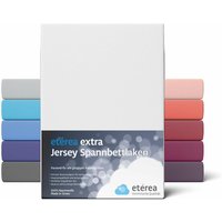 Etérea - Extra Jersey Spannbettlaken Weiss 140x200 - 160x220 cm - Weiss von ETÉREA