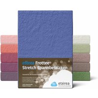 Frottee Spannbettlaken 60x120 - 70x140 cm Blau - Blau - Etérea von ETÉREA