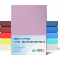Etérea - Jersey Topper Spannbettlaken, 180x200 - 200x200 cm Violett - Violett von ETÉREA