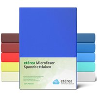 Etérea - Microfaser Spannbettlaken Blau 180x200 - 200x200 cm - Blau von ETÉREA