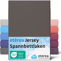 Comfort Jersey Spannbettlaken Dunkelbraun 60x120 cm - 70x140 cm - Dunkelbraun - Etérea von ETÉREA