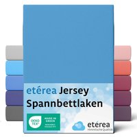 Comfort Jersey Spannbettlaken Hellblau 60x120 cm - 70x140 cm - Hellblau - Etérea von ETÉREA