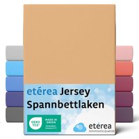 Comfort Jersey Spannbettlaken Sand 60x120 cm - 70x140 cm - Sand - Etérea von ETÉREA