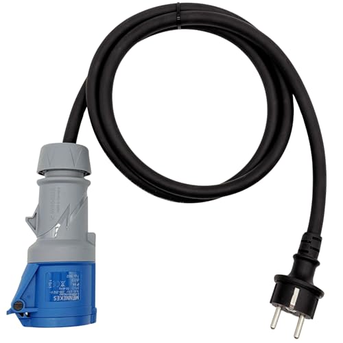 CEE ADAPTER Schuko Stecker MENNEKES Kupplung 230V Camping Boot 3x2,5mm² H07RN-F 16A 1,5m von ETF