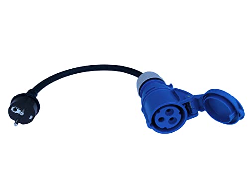 CEE ADAPTER Schuko Stecker auf CEE Kupplung 230V Camping Boot H07RN-F 3x2,5mm² CEE ADAPTER Schuko Stecker auf CEE Kupplung 230V Camping Boot H07RN-F 3x2,5mm² von ETF