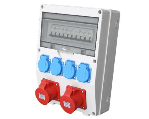 Wandverteiler CEE + 2x16A + 4x230V Stromverteiler Baustromverteiler Komplett AWVT4 Wandverteiler CEE + 2x16A + 4x230V Stromverteiler Baustromverteiler Komplett AWVT4 von ETF