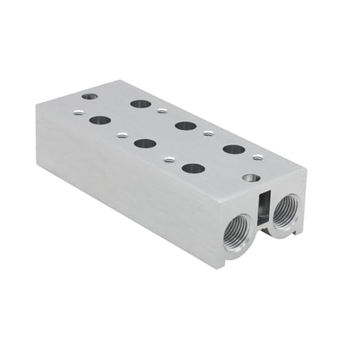 3V100M Verteiler For Magnetventile Der Serie 3V100 3V110-06 Ventilplattenbasis Verteiler Luftauslass(3V100M 5F) von ETFLURZPP