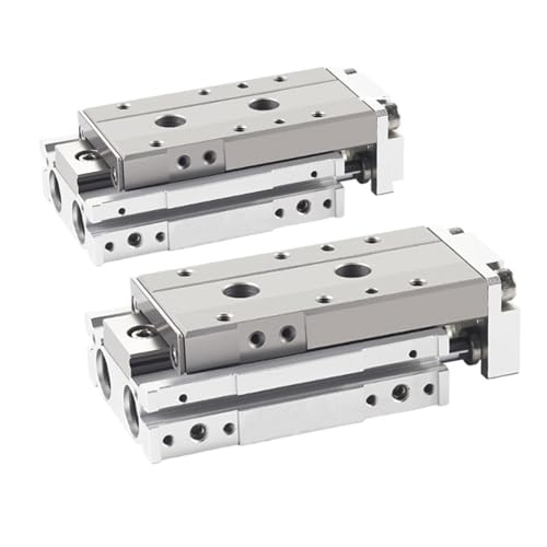 Air Slide Tisch Zylinder LCG Serie Pneumatische Linear Zylinder LCG6 8 12-10 20 30 40 50 75 100mm Hub Doppel(LCG 8,Bore 40mm) von ETFLURZPP