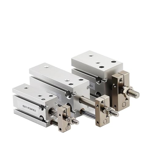 CDUK6/10/16/20/25/32 Aluminium Mini Frei Montierter Pneumatikzylinder Eingebauter Magne Doppel-Mikro-Einzelstangenzylinder(CDUK20 (Bore 20mm)) von ETFLURZPP