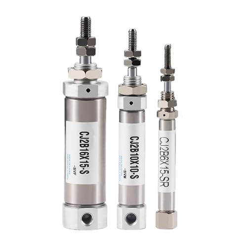 CJ2B6, CJ2B10, CJ2B16 Einfachwirkender Mini-Pneumatikzylinder Miniatur-Magnet-Axial-Lufteinlass Aus Edelstahl(CJ2B10x15-S) von ETFLURZPP