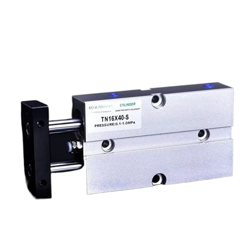 Doppel Stange TN Typ Doppel Pneumatische Cylinde Bohrung 10/16/20/25/32mm Aluminium Legierung Hub 30 35 40 45 50 60 70 75mm Luft Zylinder(Stroke 90mm) von ETFLURZPP