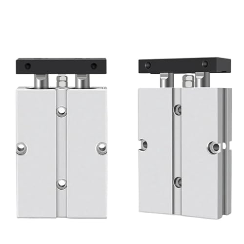 Doppel Stange TN Typ Doppel Pneumatische Cylinde Bohrung 10/16/20/25/32mm Aluminium Legierung Hub 30 35 40 45 50 60 70 75mm Luft Zylinder(Stroke 90mm200mm) von ETFLURZPP