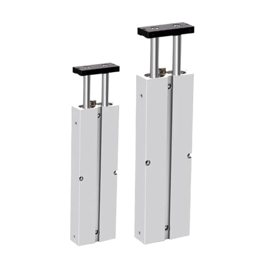 Doppel Twin-Rod Pneumatische Zylinder TN 10 16 20 25 32mm Aluminium Legierung Hub 200 250 300 350 400 450mm Luft Zylinder(TN10,Stroke 250mm) von ETFLURZPP