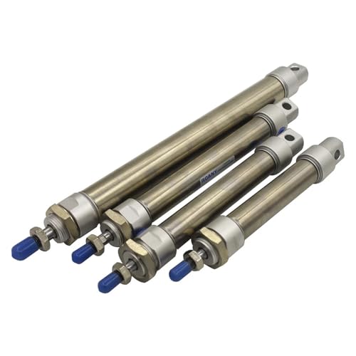 Edelstahl MA-Serie 16mm Bohrung 25-500mm Hub Luftzylinder Einzelstange Doppeltwirkend Pneumatischer Zylinder Mit Magnet(MA16x125) von ETFLURZPP