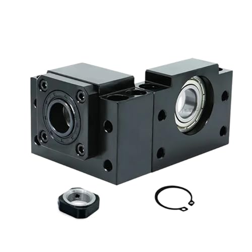 Kugelumlaufspindel-Unterstützung BK20 BF20 Passend for 25 mm SFU2505 SFU2510 SFE2525 Kugelumlaufspindel-Endlagerhalterung for CNC-Gravierfräser(C7 Normal bearings) von ETFLURZPP