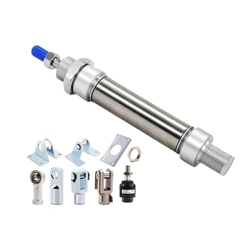 Pneumatischer Edelstahl-Luftzylinder Der MA20-Serie, 20-mm-Bohrung, Doppeltwirkende Mini-Rundzylinder MA20x100-CA-S, MA20x50-CA-S Usw.(MA20x175-CA-S) von ETFLURZPP