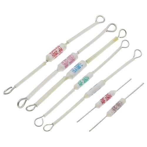 RF 250V 10A 15A 20A 250V Ceramic Temperature Fuse 130/155/165/185/216/230/240C Degrees Thermal Fuse Cutoff(10PCS,RF20A-185C) von ETFLURZPP