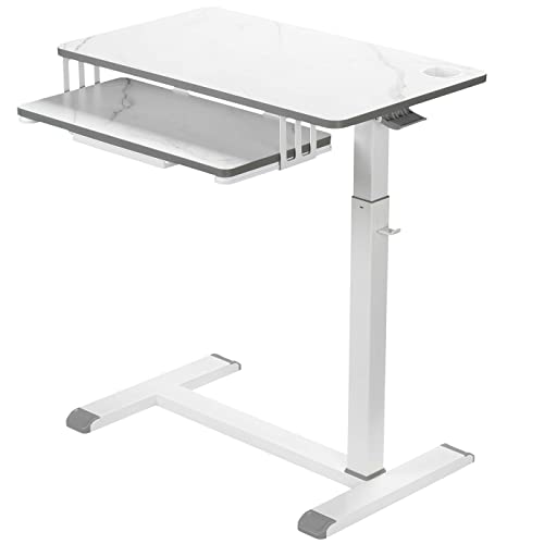 ETHU Stehpult Höhenverstellbar, Mobiler Schrebtisch mit Tastaturahlage,Beistelltisch mit Verdeckten Rollen,Laptotisch PC-Tisch mit Haken, end Table overbed für Home Office,77x40cm ETHU Stehpult Höhenverstellbar, Mobiler Schrebtisch mit Tastaturahlage,Beistelltisch mit Verdeckten Rollen,Laptotisch PC-Tisch mit Haken, end Table overbed für Home Office,77x40cm von ETHU