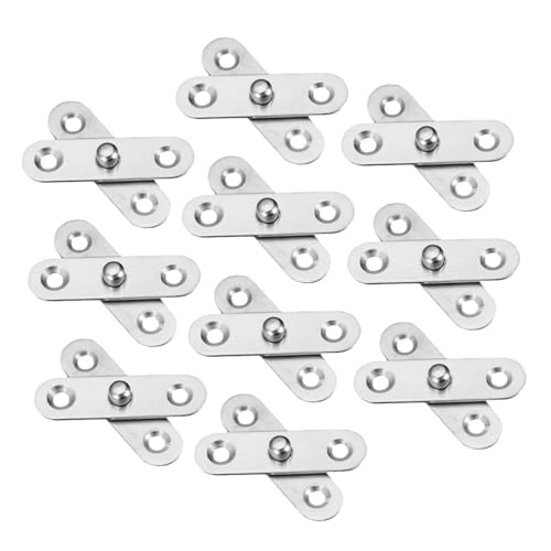 ETHZZLE 10 Stück Teiliges Edelstahl Verdeckte Türscharniere Drehbare Schwerlast Versteckte Pivot scharniere für Schränke Bücherregale Möbel Einfach zu Montieren Modernes Design ETHZZLE 10 Stück Teiliges Edelstahl Verdeckte Türscharniere Drehbare Schwerlast Versteckte Pivot scharniere für Schränke Bücherregale Möbel Einfach zu Montieren Modernes Design von ETHZZLE