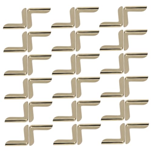 ETHZZLE 100 Stück Teiliges Metall Buch Eckenschutz Vintage Gold Dreieckige Kantenschützer für Fotoalben Notizbücher Scrapbooks Tagebücher Robust Langlebig Elegantes Design von ETHZZLE